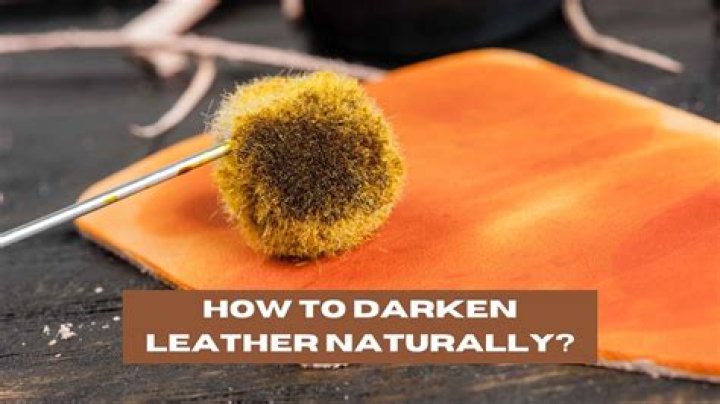 Does vegetable oil darken leather?