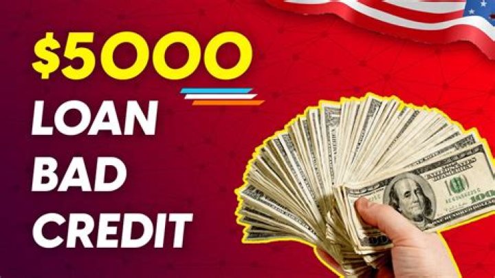 How can I get 5000 dollars with bad credit?