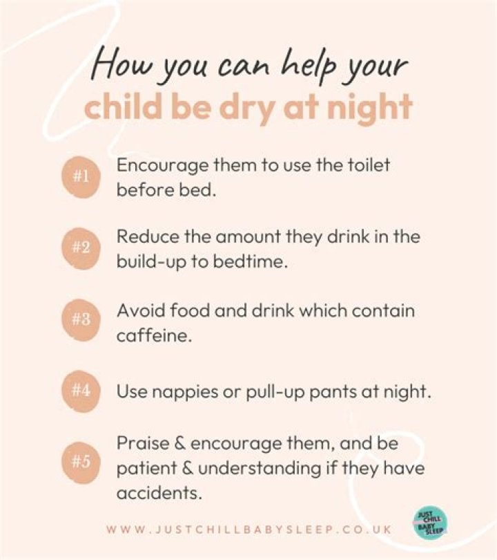How can I get my child dry at night?