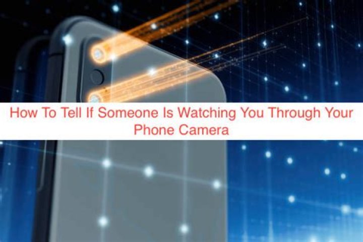 How can you tell if someone is watching your computer?