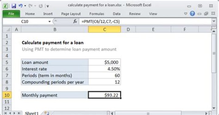 How do I calculate loan constant in Excel?