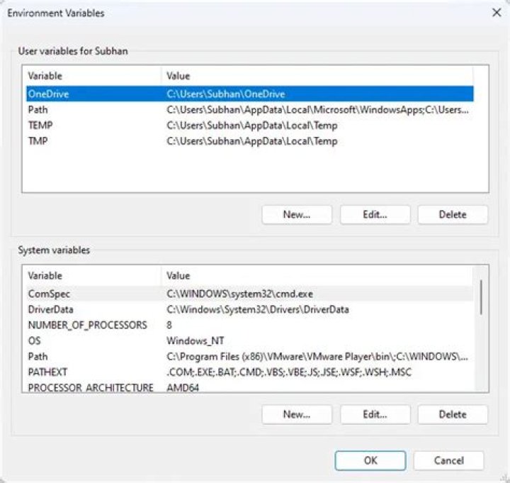 How do I check environment variables in CMD?