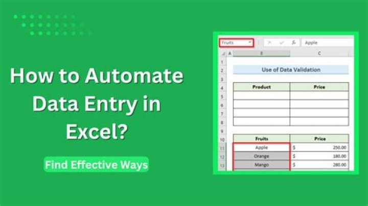 How do I create an automated Excel spreadsheet?