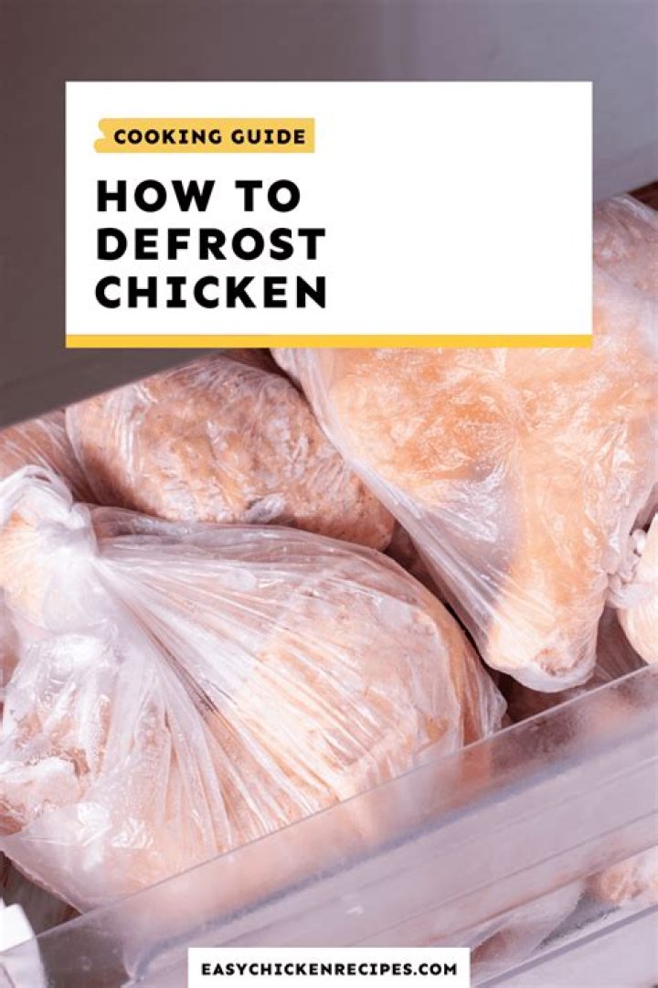 How do I defrost chicken quickly?
