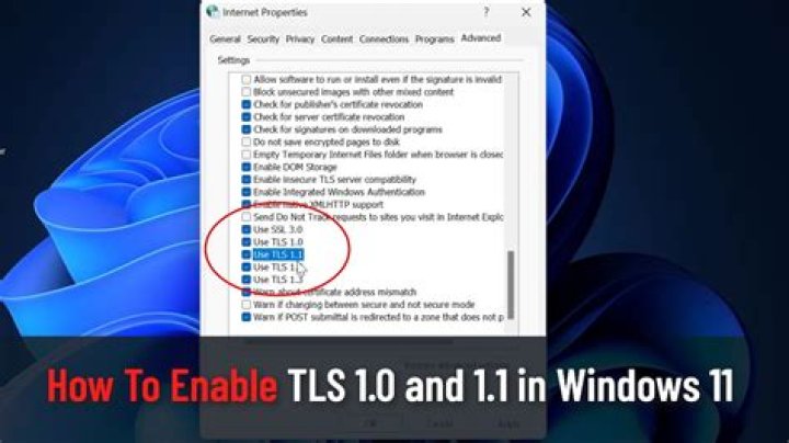 How do I disable TLS 1.1 in Chrome?