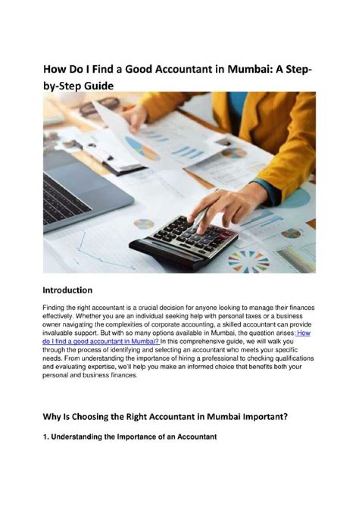 How do I find a good personal accountant?