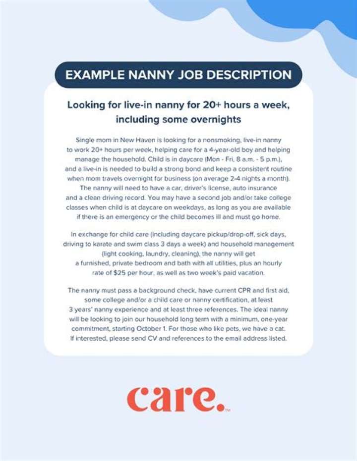 How do I find a nanny job?
