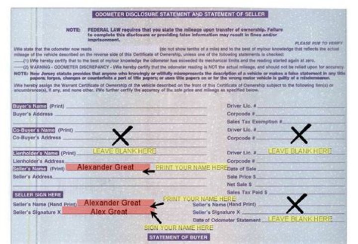 How do I get the title to my car I just bought?