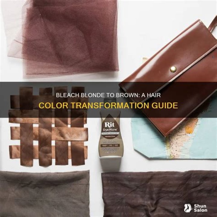 How do I go from bleach blonde to brown?