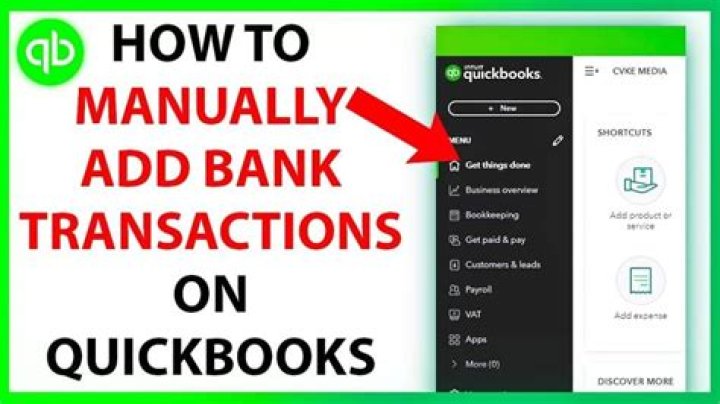 How do I manually record transactions in QuickBooks?