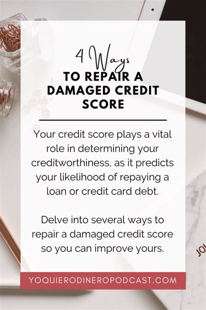How do I repair my damaged credit score?