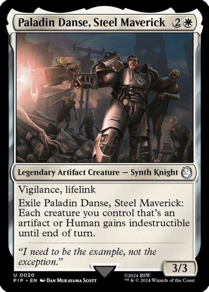 How do I report Paladin Danse in shadow of Steel?