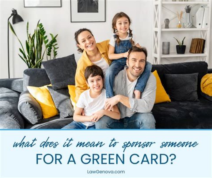 How do I sponsor someone for a green card?