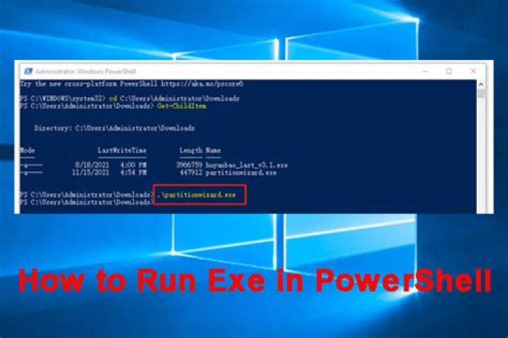 How do I use PowerShell commands in Windows 10?