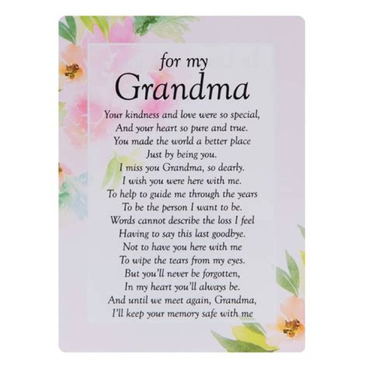 How do I write my tribute to my late Grandma?