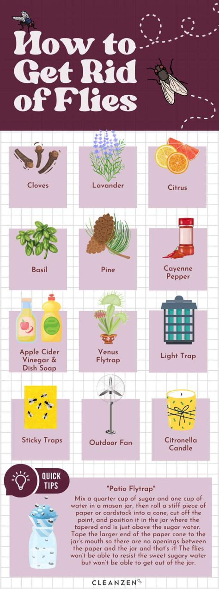 How do lemons get rid of flies?