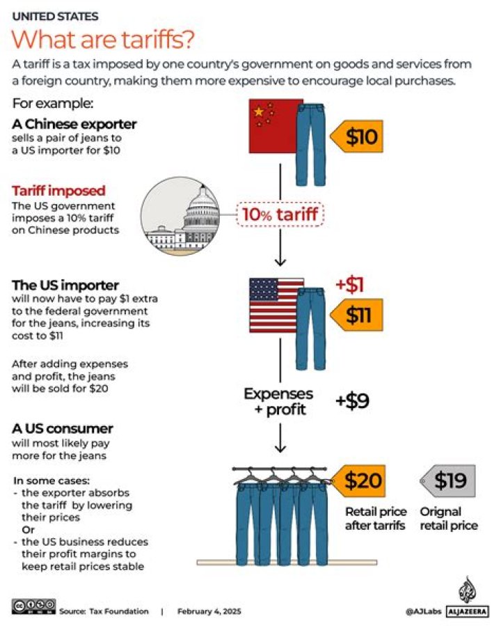 How do tariffs affect the domestic economy?