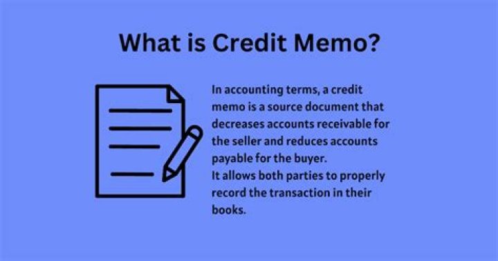 How do you account for a credit memo?