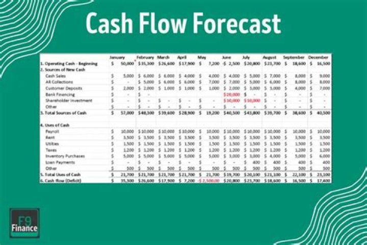 How do you Analyse a cash flow forecast?
