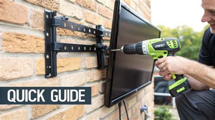 How do you anchor a TV to a brick wall?