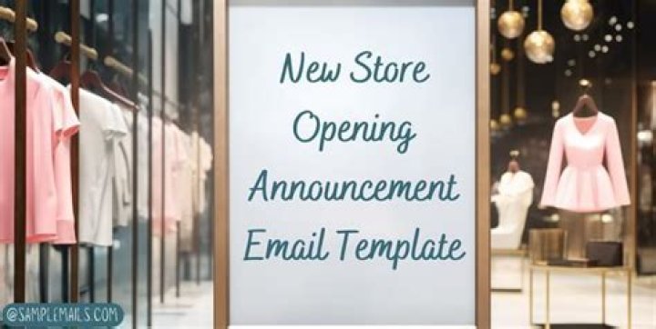 How do you announce a new store opening?
