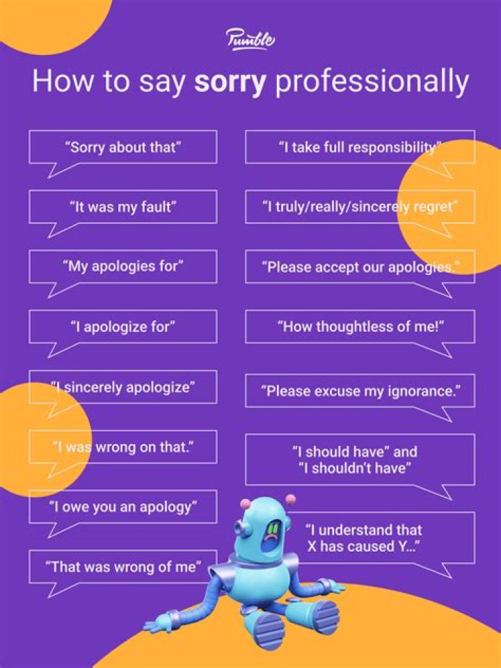 How do you apologize professionally for a mistake?