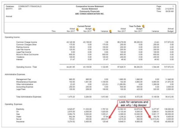 How do you assess HOA financials?