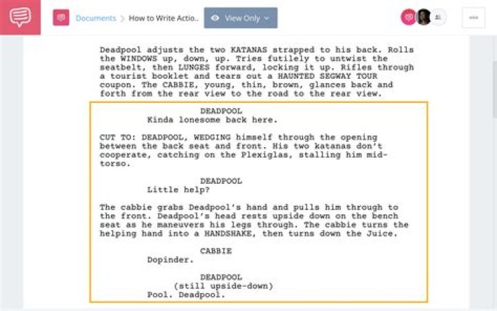 How do you break up dialogue?