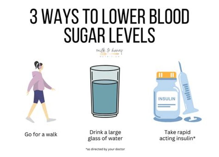 How do you bring your sugar level down?