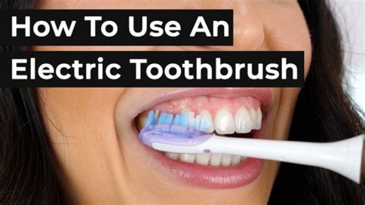 How do you brush with an electric toothbrush with braces?