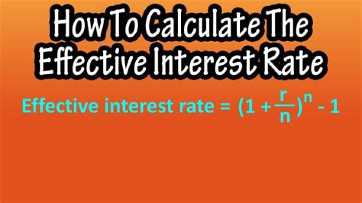 How do you calculate effective interest rate in accounting?