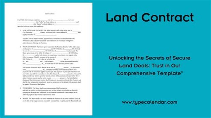 How do you calculate interest on a land contract?
