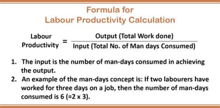 How do you calculate Labour man days?