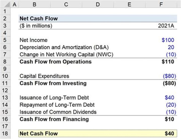 How do you calculate net cash per share?