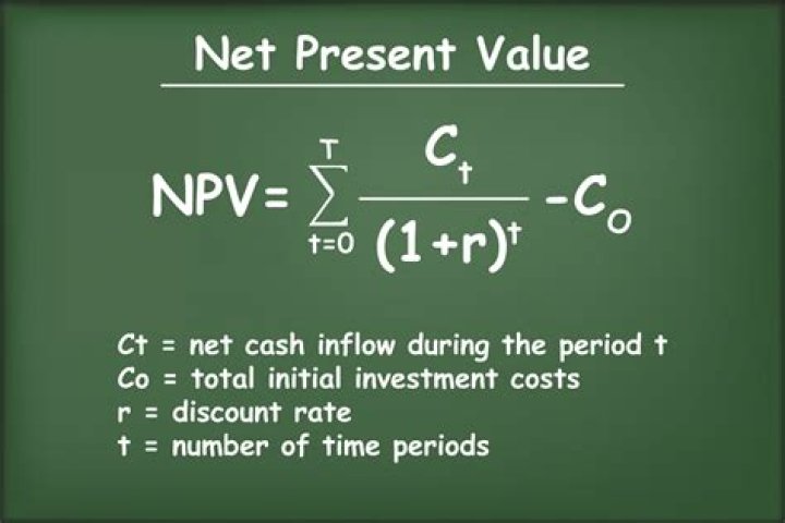 How do you calculate net present value of cash flows?
