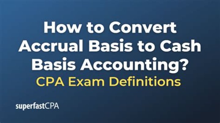 How do you compute converting net income on an accrual basis to a cash basis?