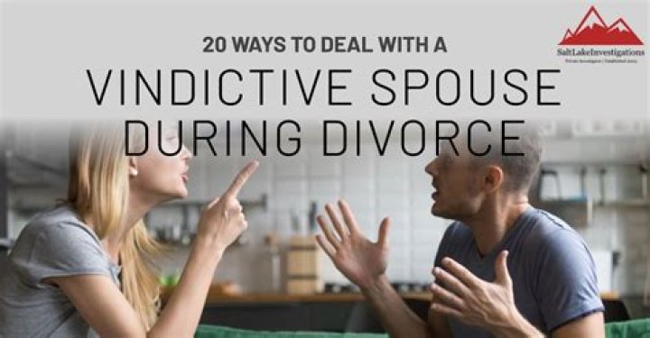 How do you deal with a vindictive husband in a divorce?