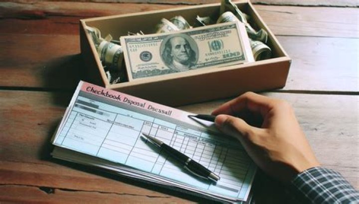 How do you dispose of old checkbooks?