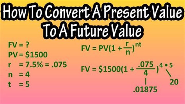 How do you distinguish present value from future value?