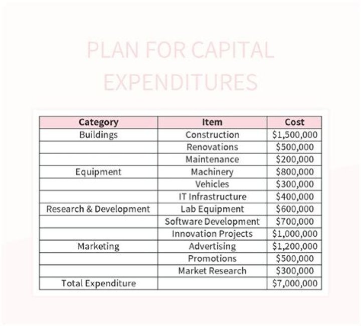 How do you enter capital expenditures?