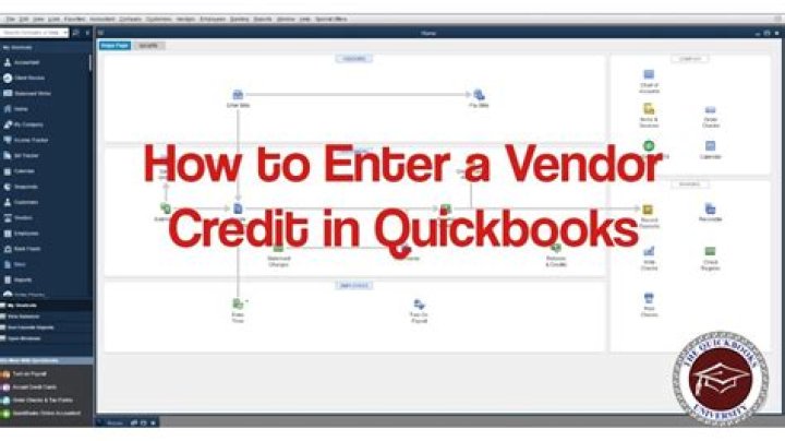 How do you enter credit from a vendor?