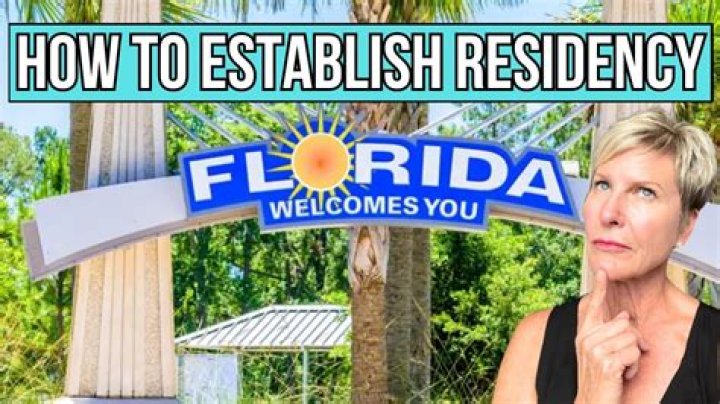 How do you establish residency in Florida?