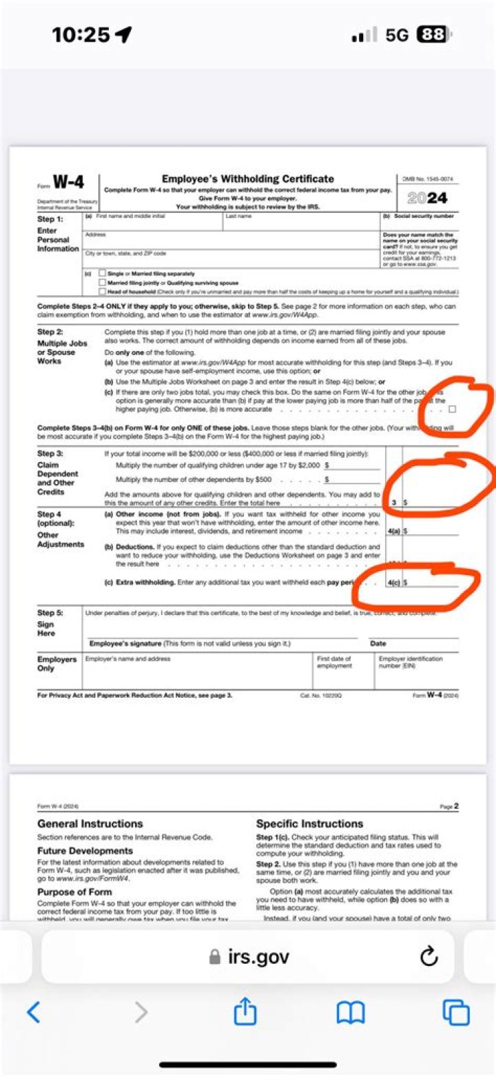 How do you fill out a W4 0 or 1?