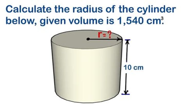 How do you find the radius of a cylinder with the circumference?
