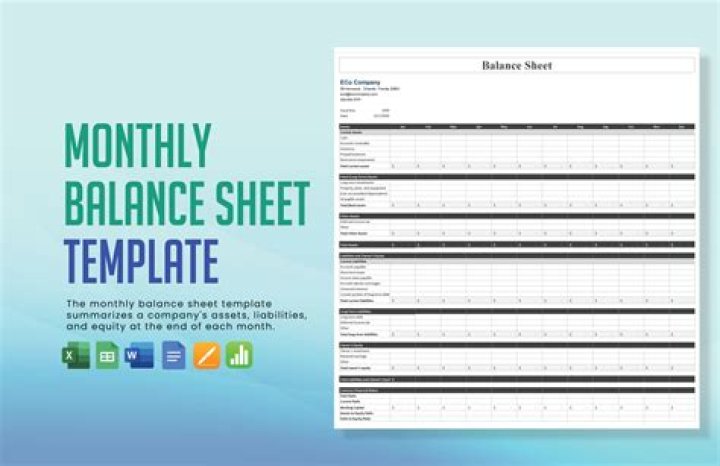 How do you forecast monthly balance sheet?