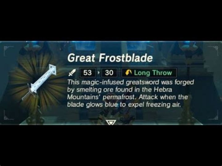 How do you get Frostblade Botw?