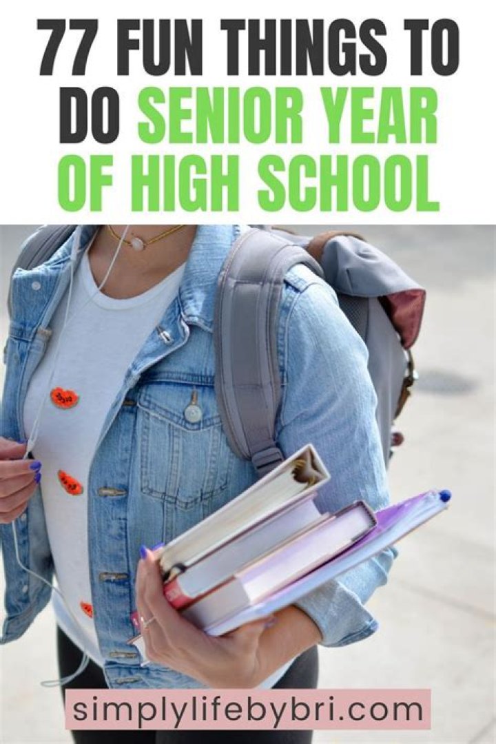 How do you get through your senior year of high school?