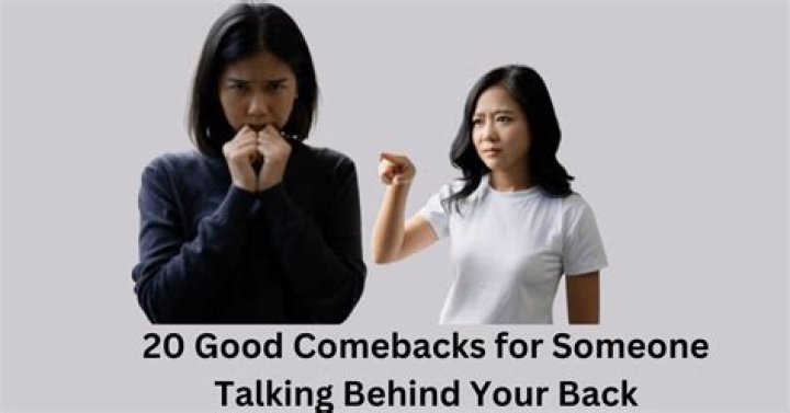How do you ignore someone talking behind your back?
