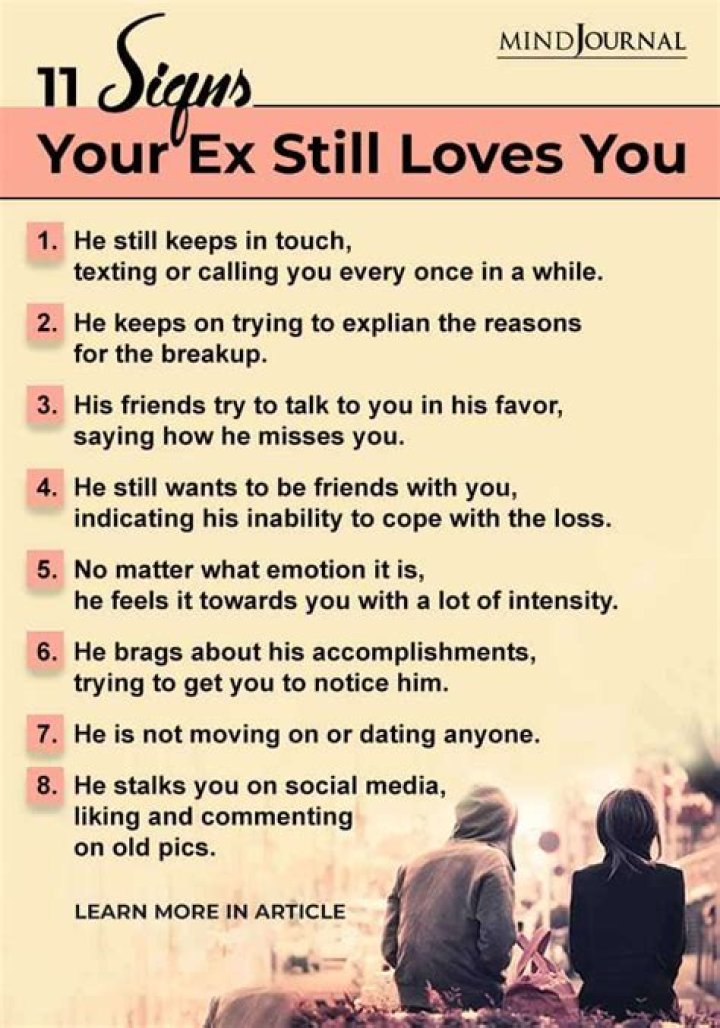 How do you know if an ex still loves you?