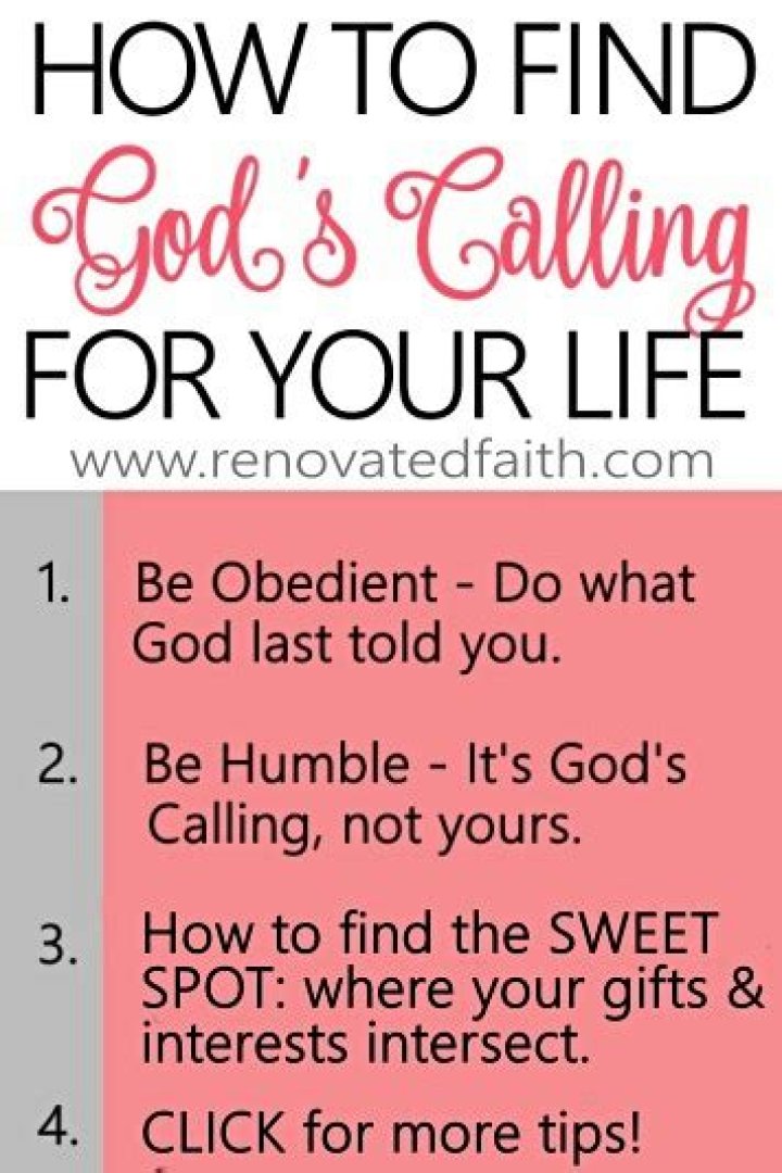 How do you know what your calling is from God?